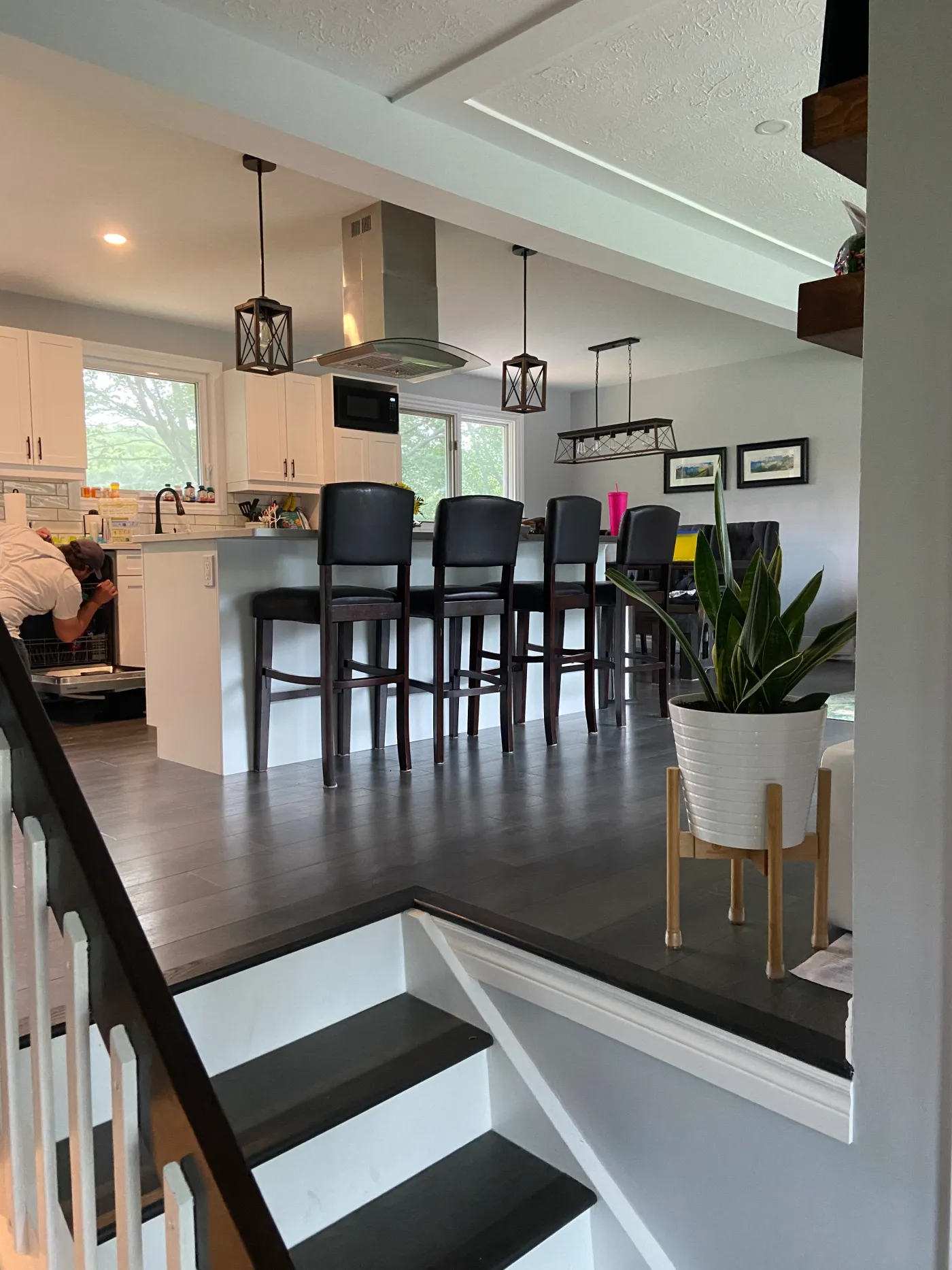 Modern home interior with custom trim and finishes by Action Construction North Bay